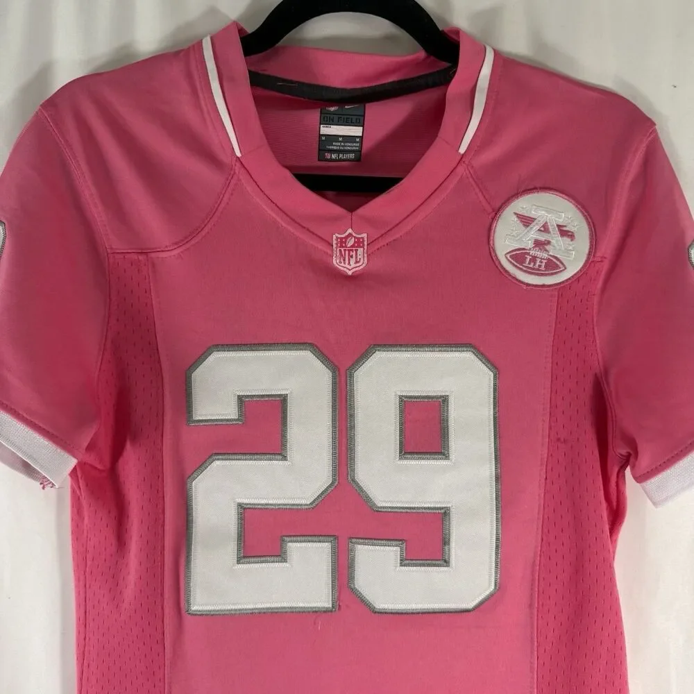 Eric Berry # 29 Kansas City Chiefs Jersey Women's Medium Pink Nike Short Sleeve